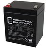 Mighty Max Battery 12V 5Ah F2 SLA Replacement Battery for Apex APX1250F2 MAX3974031